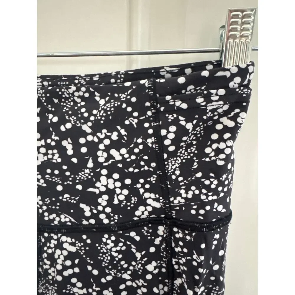 Lululemon Wunder Under Crop II Black Chirasu Black Spotted 19" Inseam Nulux 4 - Picture 7 of 12